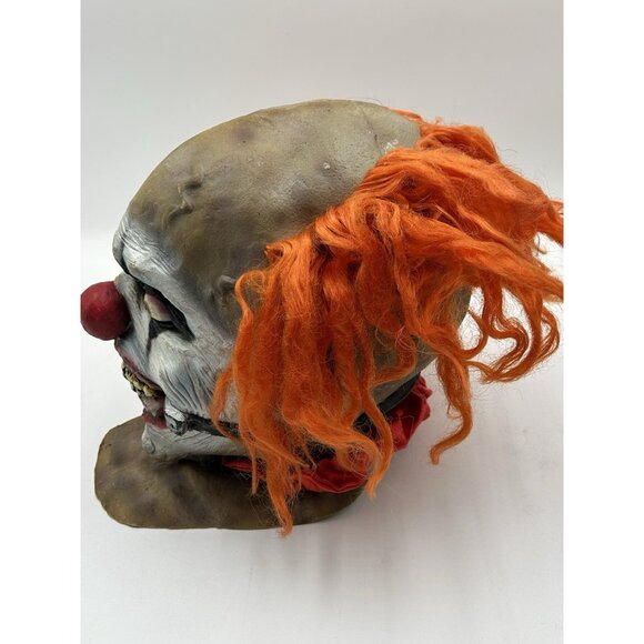 Vintage 2005 Smiley Evil Clown Mask Halloween REV Ghoulish Productions Scary - Picture 6 of 13